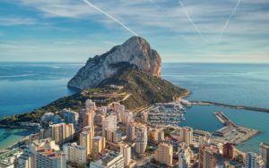 Calpe old town and the rock